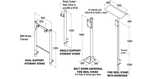 Fire Hose Reel & Hydrant Stands - Galvin Concrete